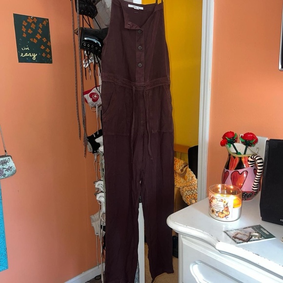 O'Neill Chocolate Brown Jumpsuit - Picture 2 of 2